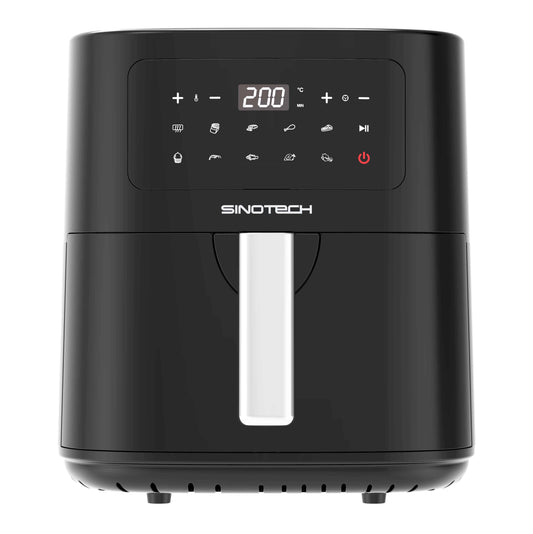 Friggitrice ad Aria 6L (1,5Kg), Air Fryer, Digitale, Comandi Touch, 10 Programmi