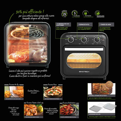 Friggitrice Ad Aria Multifuzione da 25 Litri