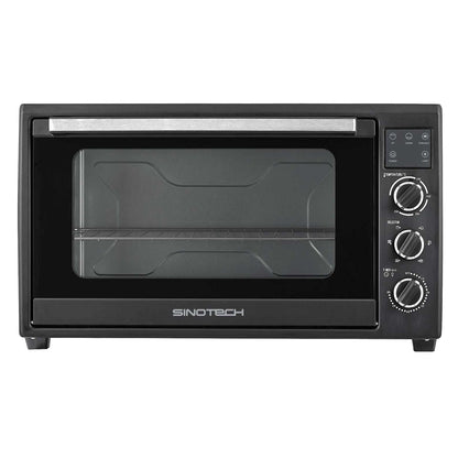 Forno Elettrico Ventilato 60 L, Display con Indicatori Luminosi, 6 Livelli di Cottura