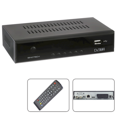 Sinotech - Decoder Dvbt2-Hevc A 10 Bit Con Telecomando