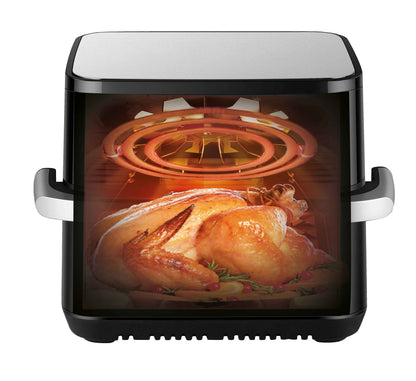 Friggitrice Airfry Digital, Extra Large 10L, Oliera 2in1 in vetro da 470ml Inclusa